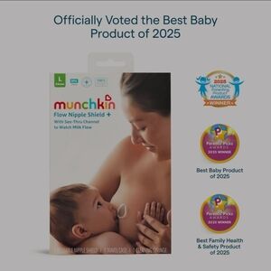 Munchkin Flow Nipple Shield with See-Thru Channel